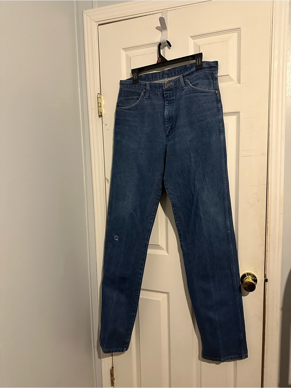 VTG 90s/00s Wrangler 13MWZ Denim Jeans 35 X 38 Heavyweight Broken Twill